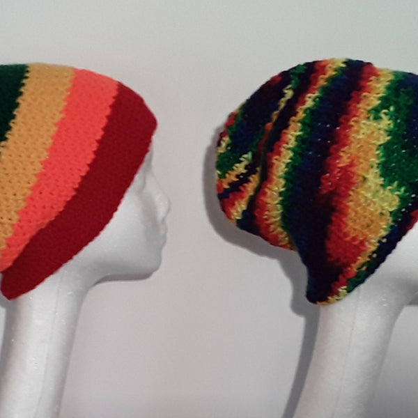 Rainbow Stocking Cap Slouchy unisex