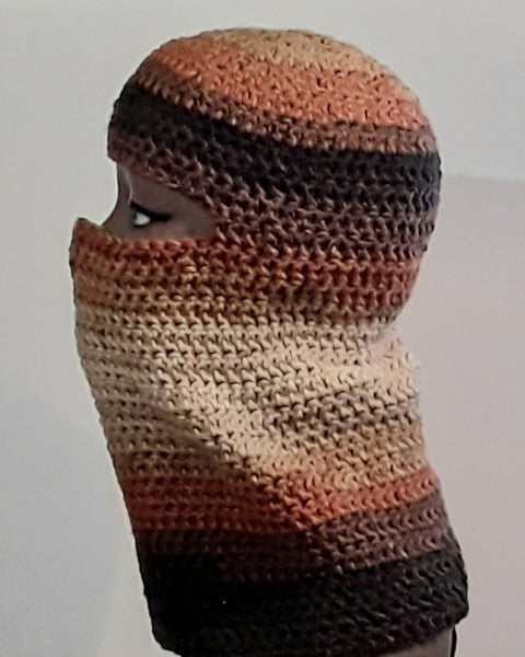 Balaclava/Hoodie Brown