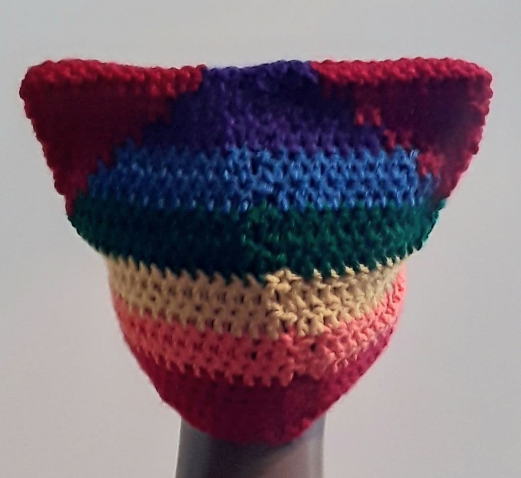 Rainbow cat hat for kids teens adults