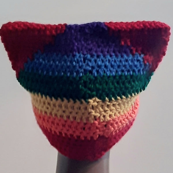 Rainbow cat hat for kids teens adults