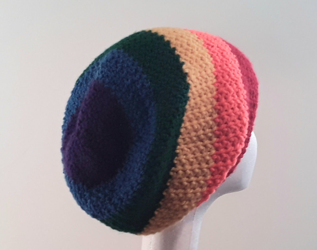 Rainbow Stocking Cap Slouchy unisex