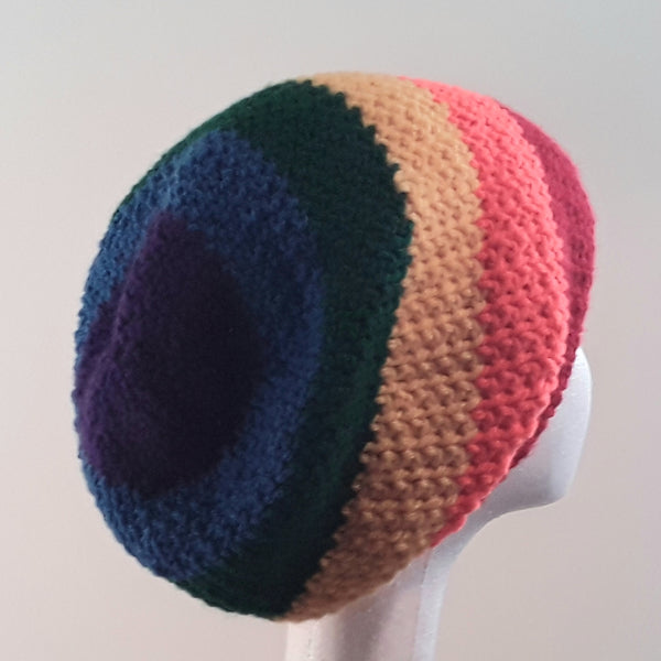 Rainbow Stocking Cap Slouchy unisex