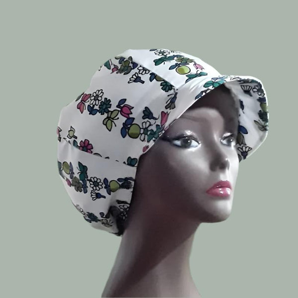 Vintage, Hat, Apple, Newsboy, Women, Handmade, Summer, Seventies, Flower, Butterfly - Image 2