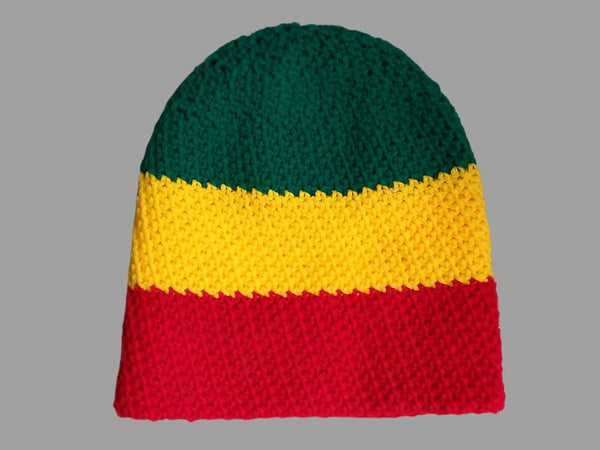 Rasta Stocking Cap Red Yellow Green Beanie Hat Cap Free Shipping - Image 3