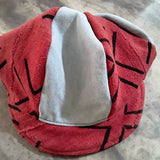 African Mudcloth Denim Hat Red Black Newsboy Apple Hat Medium Free Shipping - Image 5