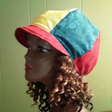 Rasta Hat Slouchy Newsboy Apple Baker Boy Batik Tie Dye Print Red Yellow Green Men Women Free Shipping - Image 5