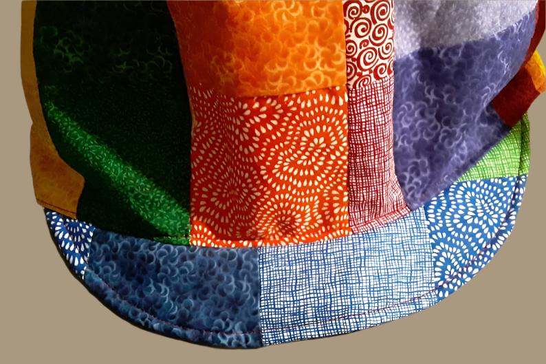 Rainbow Calico Patchwork Apple Newsboy Baker Boy Medium Hat Men Women Handmade Free Shipping - Image 6