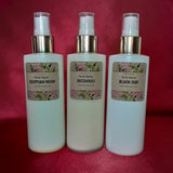 Spray Body Mist 8 oz Patchouli Egyptian Musk Nag Champa Vanilla Palo Santo Oud