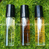 One Fragrance Oil Perfume Roll On 1/3 Ounce and one free sample of your choice Egyptian Musk Patchouli Nag Champa Oud Palo Santo