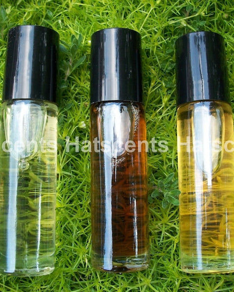 One Ounce Roll On Any Fragrance Perfume Oil 1 oz and 3 Samples of your choice Egyptian Musk Patchouli Palo Santo Vanilla Nag Champa