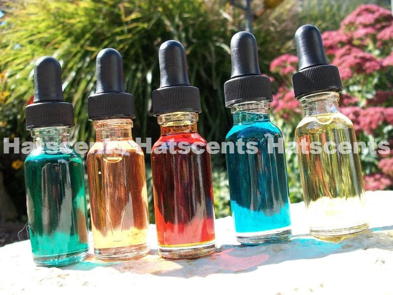 One Fragrance Oil 1/2 Ounce Dropper Bottle and 2 oil samples for Perfume Cologne Oil Difuser Bath and Beauty Products